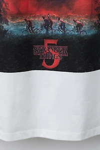 STRANGER THINGS © NETFLIX CONTRAST COLLAR T-SHIRT