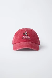 WASHED EFFECT EMBROIDERED SNOOPY PEANUTS™ CAP