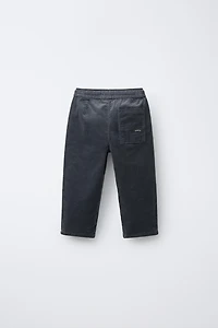 LINED FINE-WALED CORDUROY PANTS
