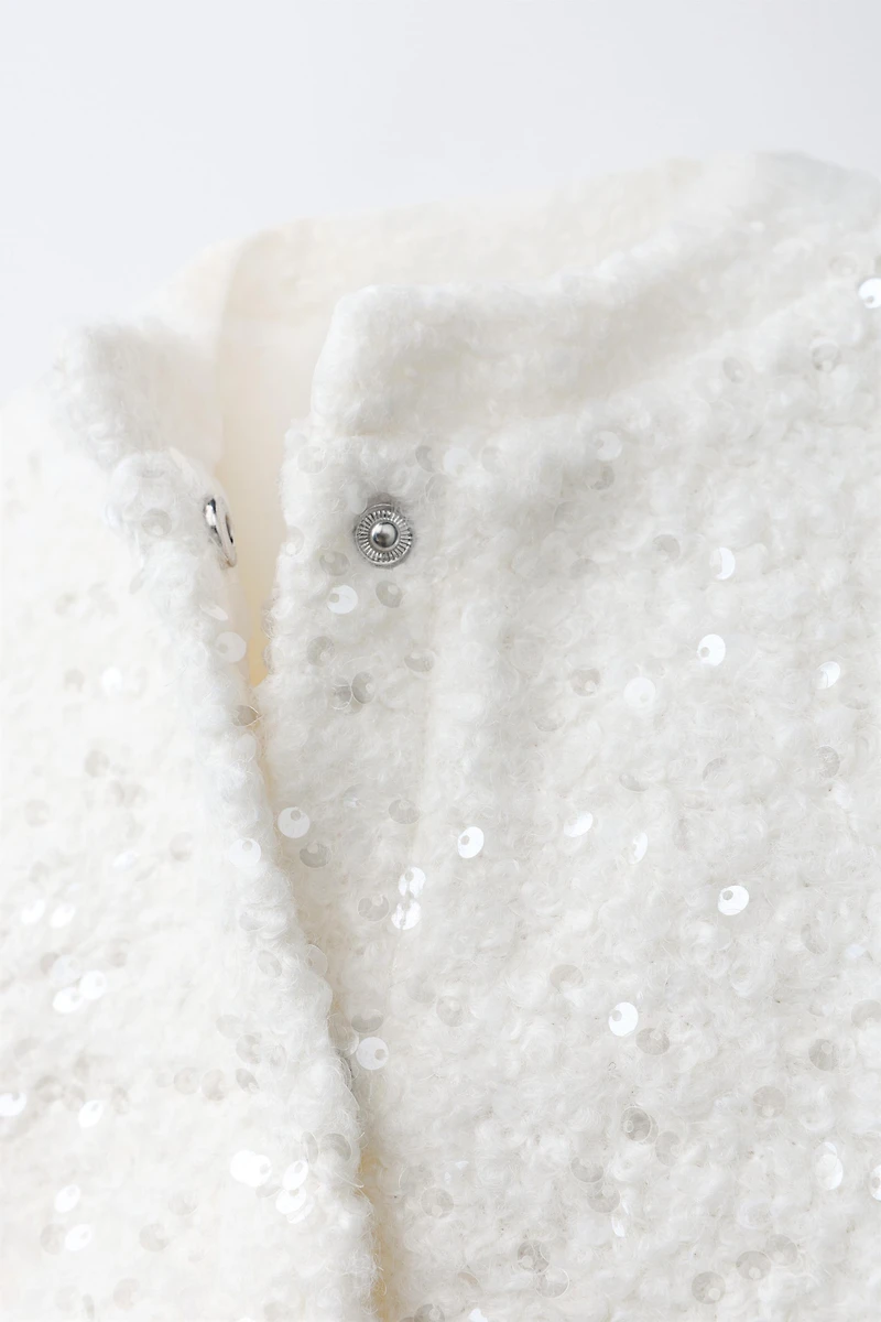 SEQUIN BOMBER JACKET