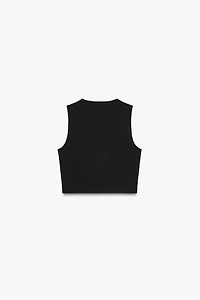 COTTON CROPPED TOP