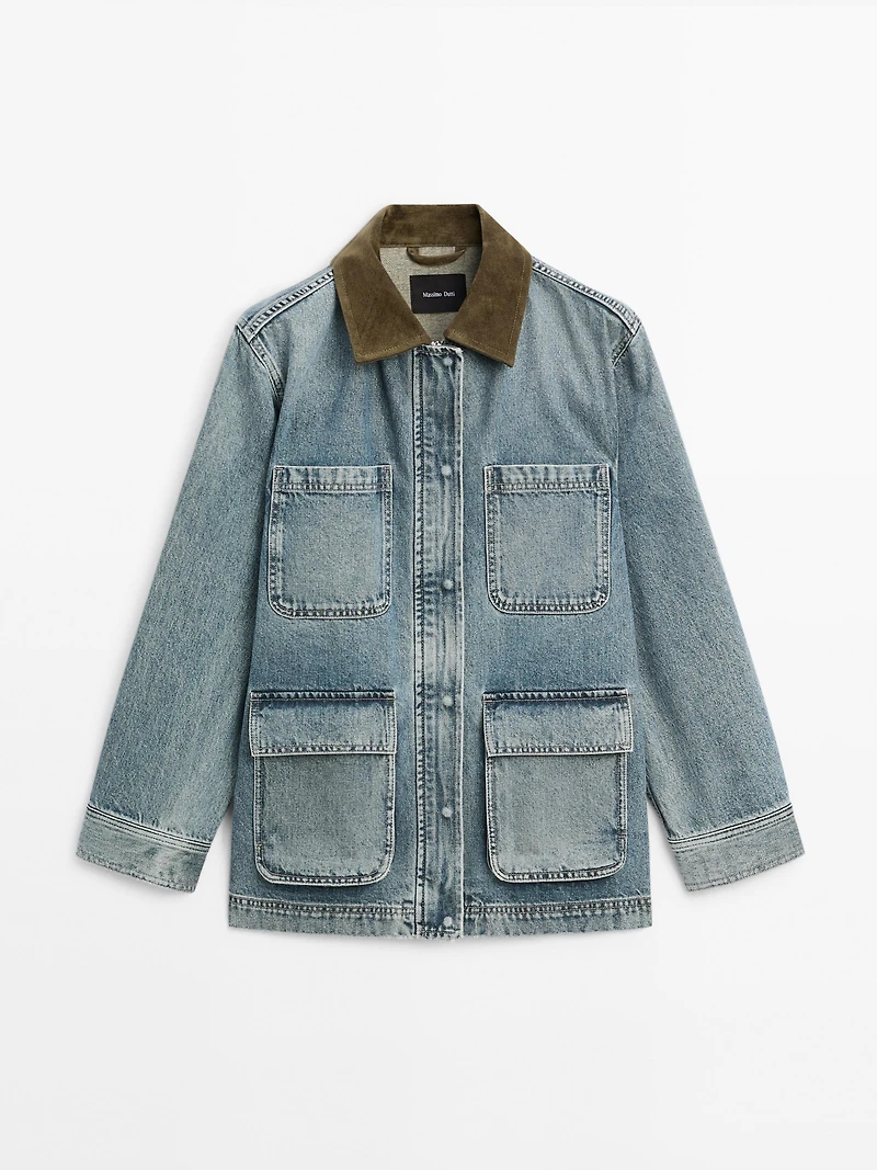 Denim jacket with pockets