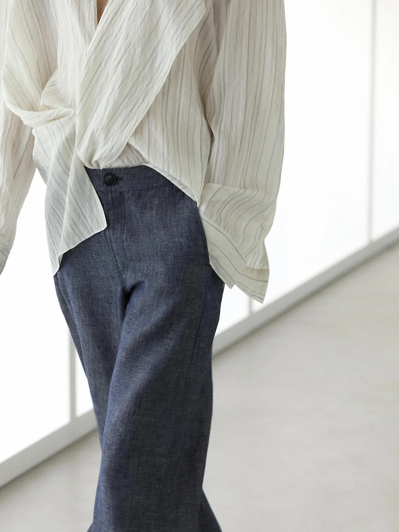 Jean palazzo taille haute