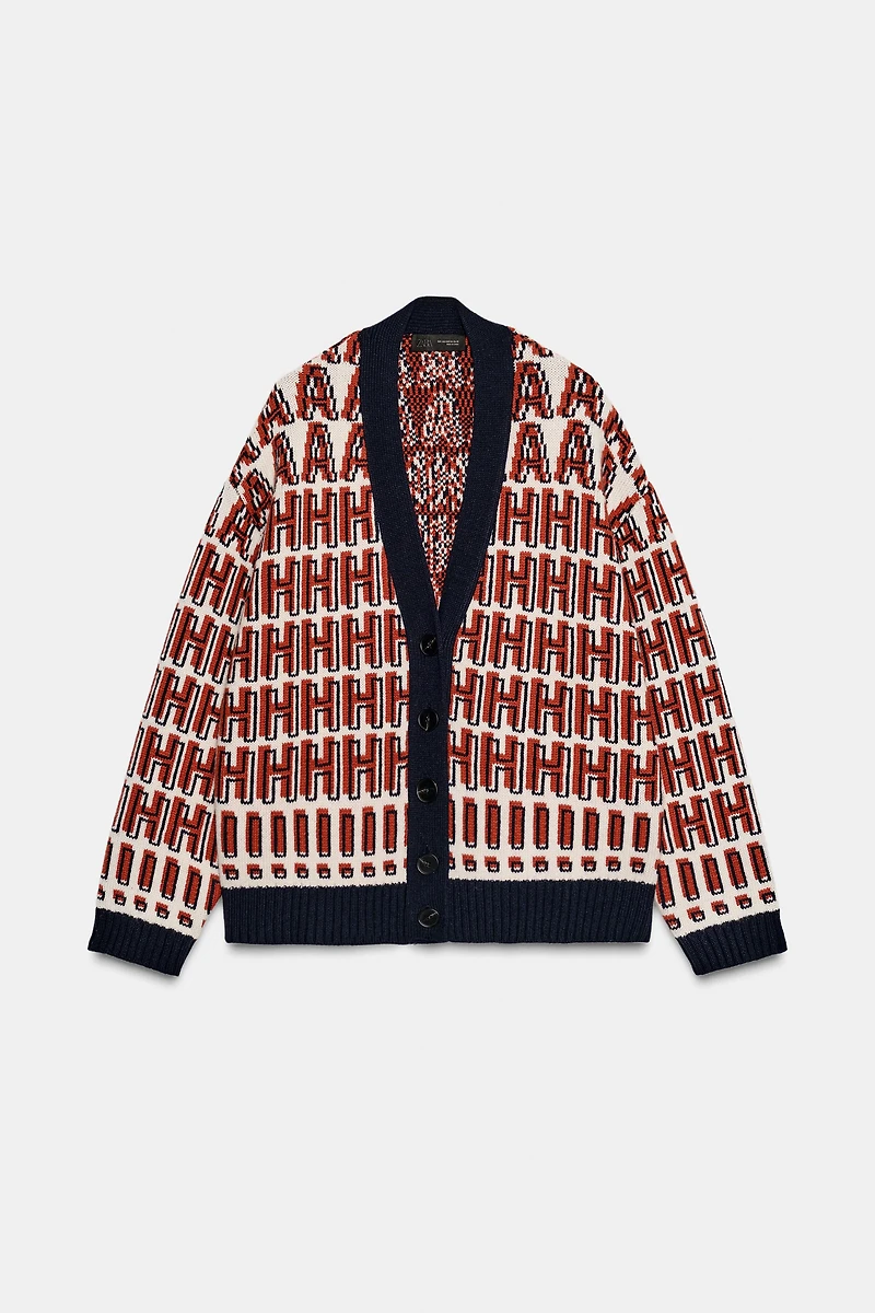 GILET OVERSIZE EN MAILLE HOME ALONE ™