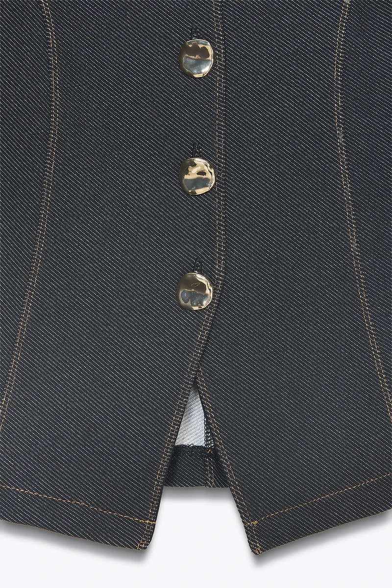 BUTTON VEST TOP