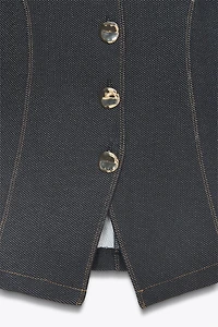 BUTTON VEST TOP