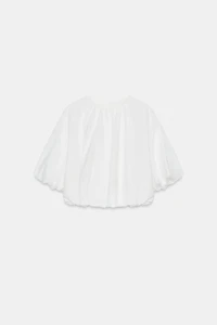BALLOON POPLIN TOP