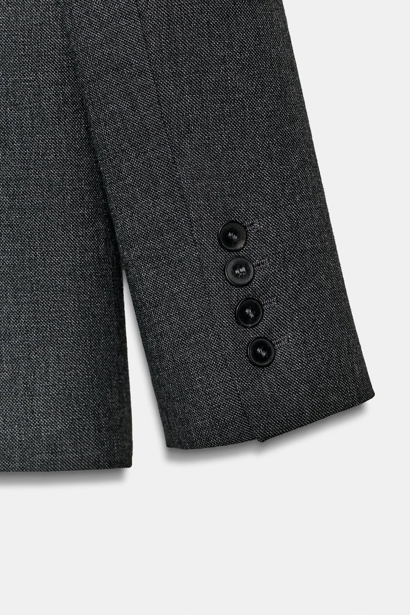 FITTED BLAZER WITH FAUX FUR COLLAR ZW COLLECTION