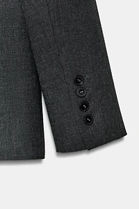 FITTED BLAZER WITH FAUX FUR COLLAR ZW COLLECTION