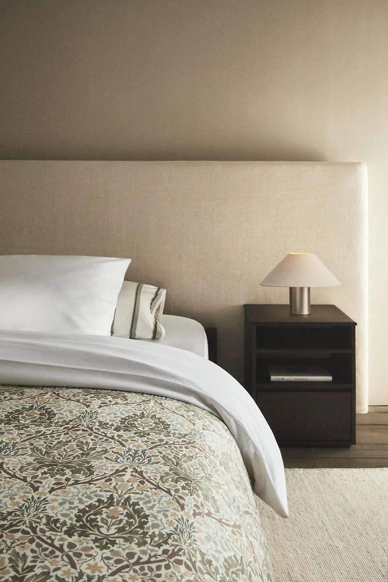 MORRIS & CO. SATEEN COTTON LEAVES DUVET COVER