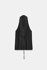 ZW COLLECTION LINEN WRAP TOP