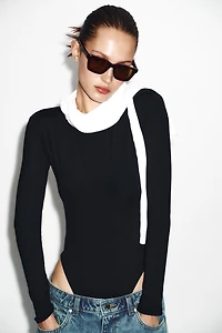 LONG SLEEVE POLYAMIDE BODYSUIT