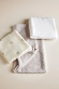 MINI SERVIETTE BÉBÉ LAPINS (PACK DE 3)