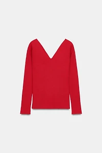 FITTED RIB KNIT TOP