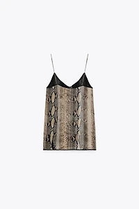 ANIMAL PRINT CAMISOLE TOP ZW COLLECTION