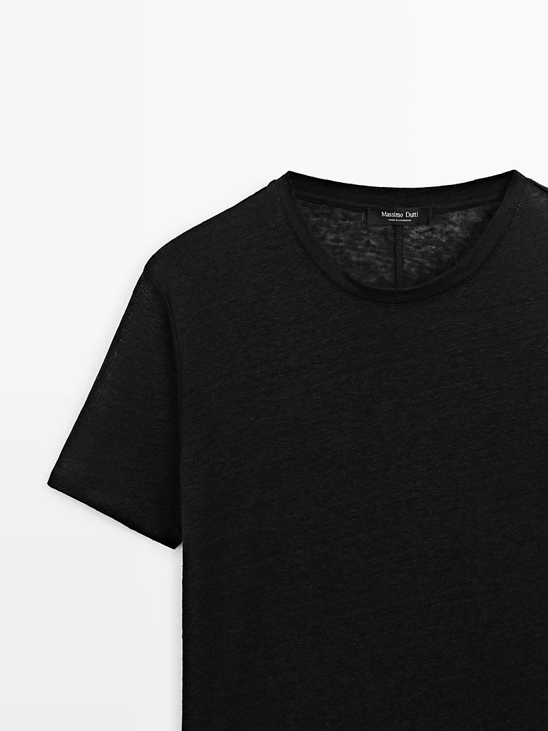 Linen short sleeve T-shirt