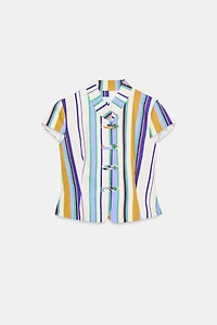 STRIPED FIREMAN CLASP TOP