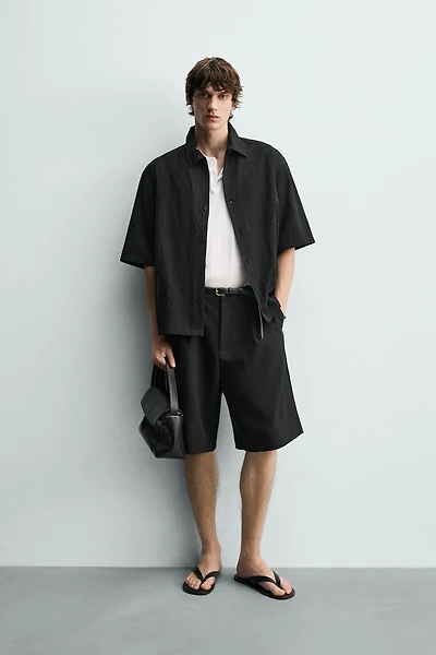EMBROIDERED JACQUARD SHIRT
