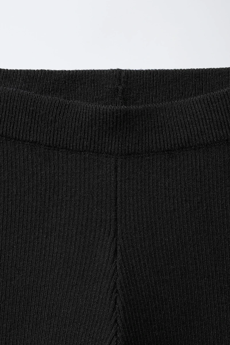 FLARE RIB LEGGINGS