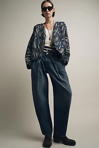 KIMONO MATELASSÉ EFFET DENIM FANTAISIE