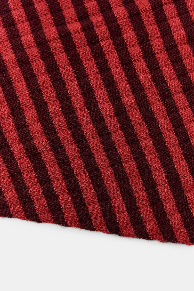 BANDANA EN MAILLE RAYURES