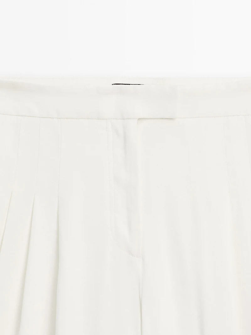 Jupe-culotte à pinces