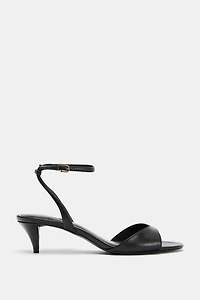ANKLE STRAP HEELED SANDALS