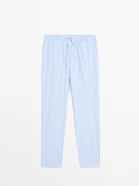 Pyjama avec T-shirt à manches courtes et pantalon rayures