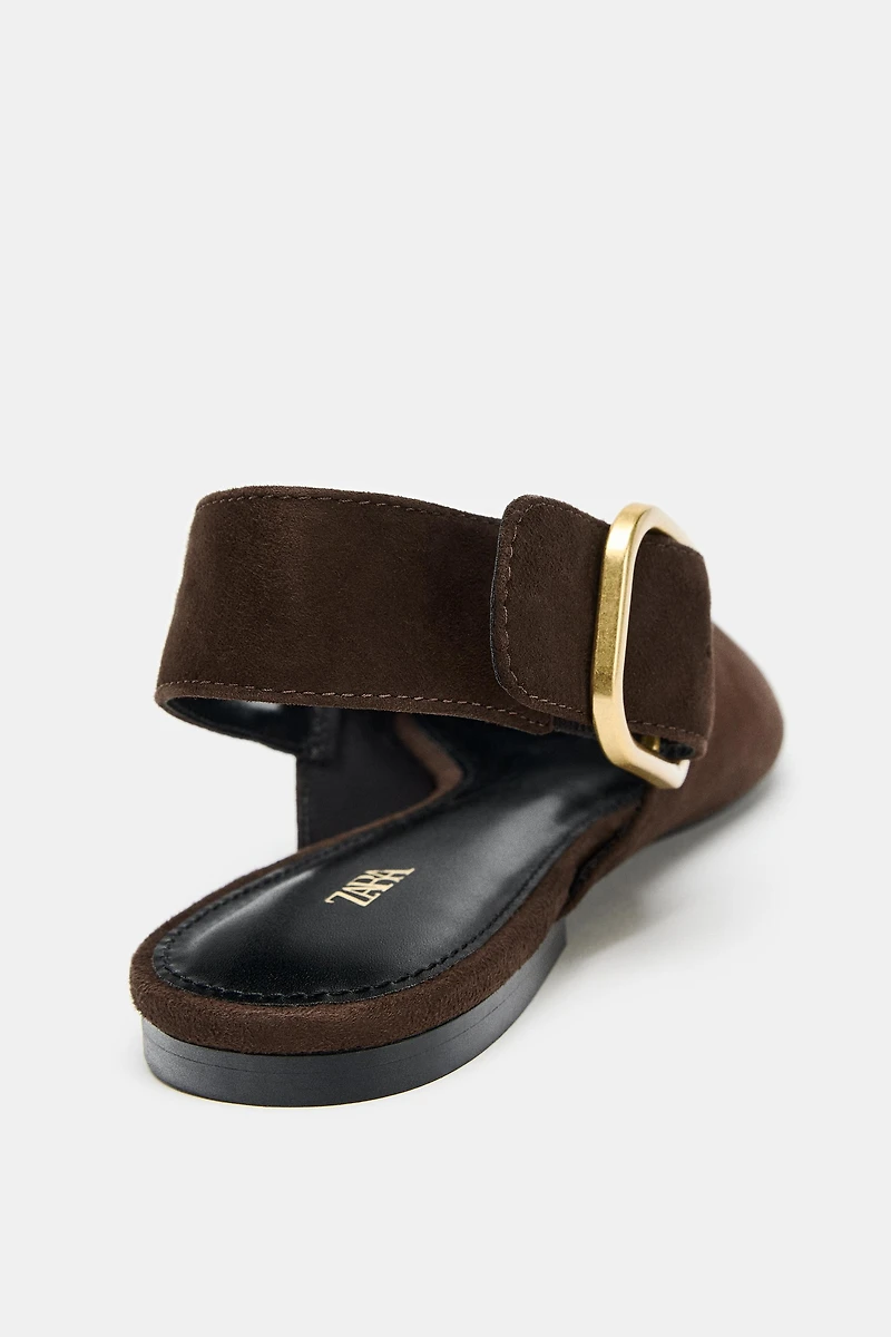 SUEDE SLINGBACK SHOES