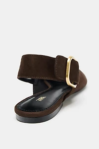 SUEDE SLINGBACK SHOES