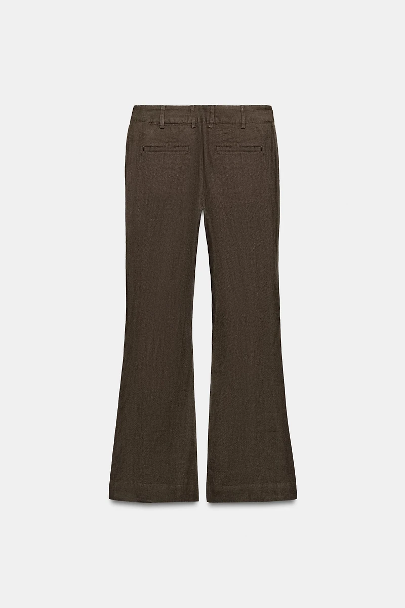 FLARE LINEN PANTS ZW COLLECTION