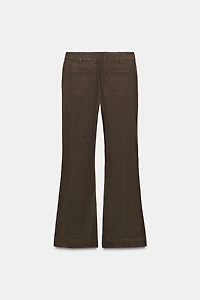 FLARE LINEN PANTS ZW COLLECTION