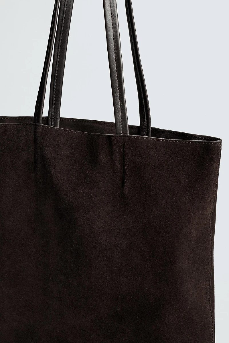 LEATHER SHOPPER BAG