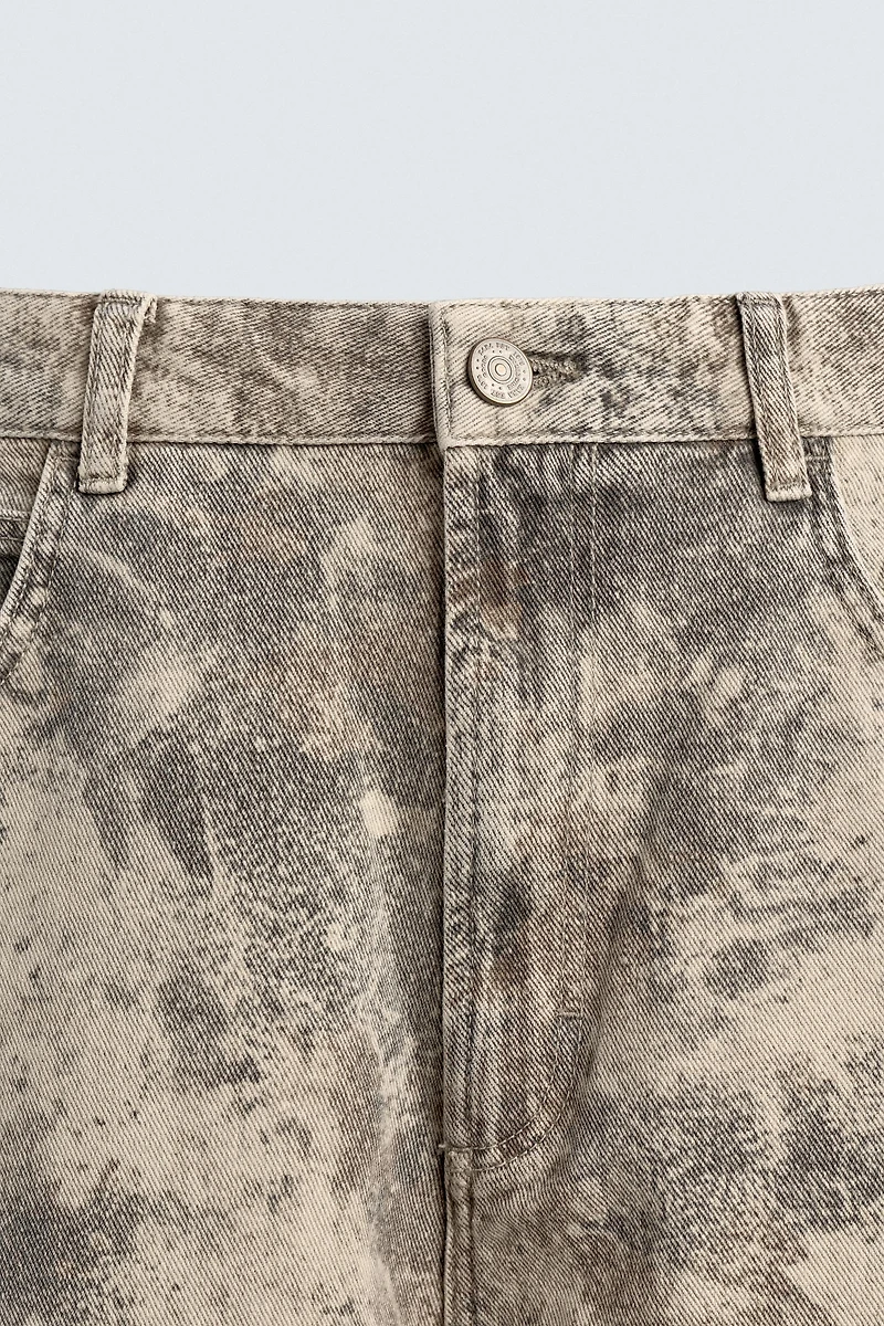 ABSTRACT PRINT BAGGY FIT PANTS