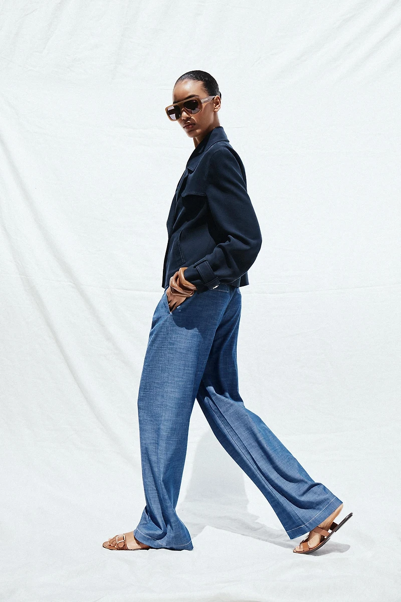 WIDE LEG PANTS WITH LOOPS