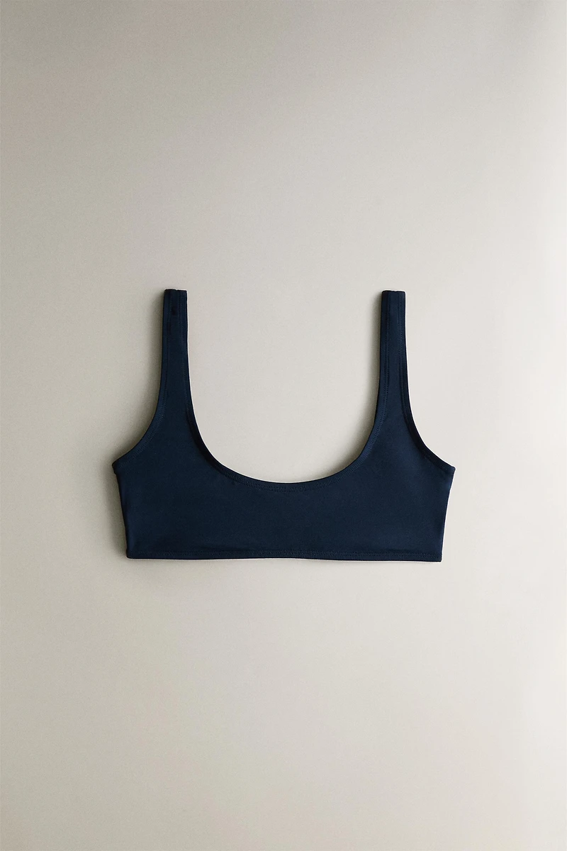 TOP BIKINI PLAGE DÉCOLLETÉ ROND