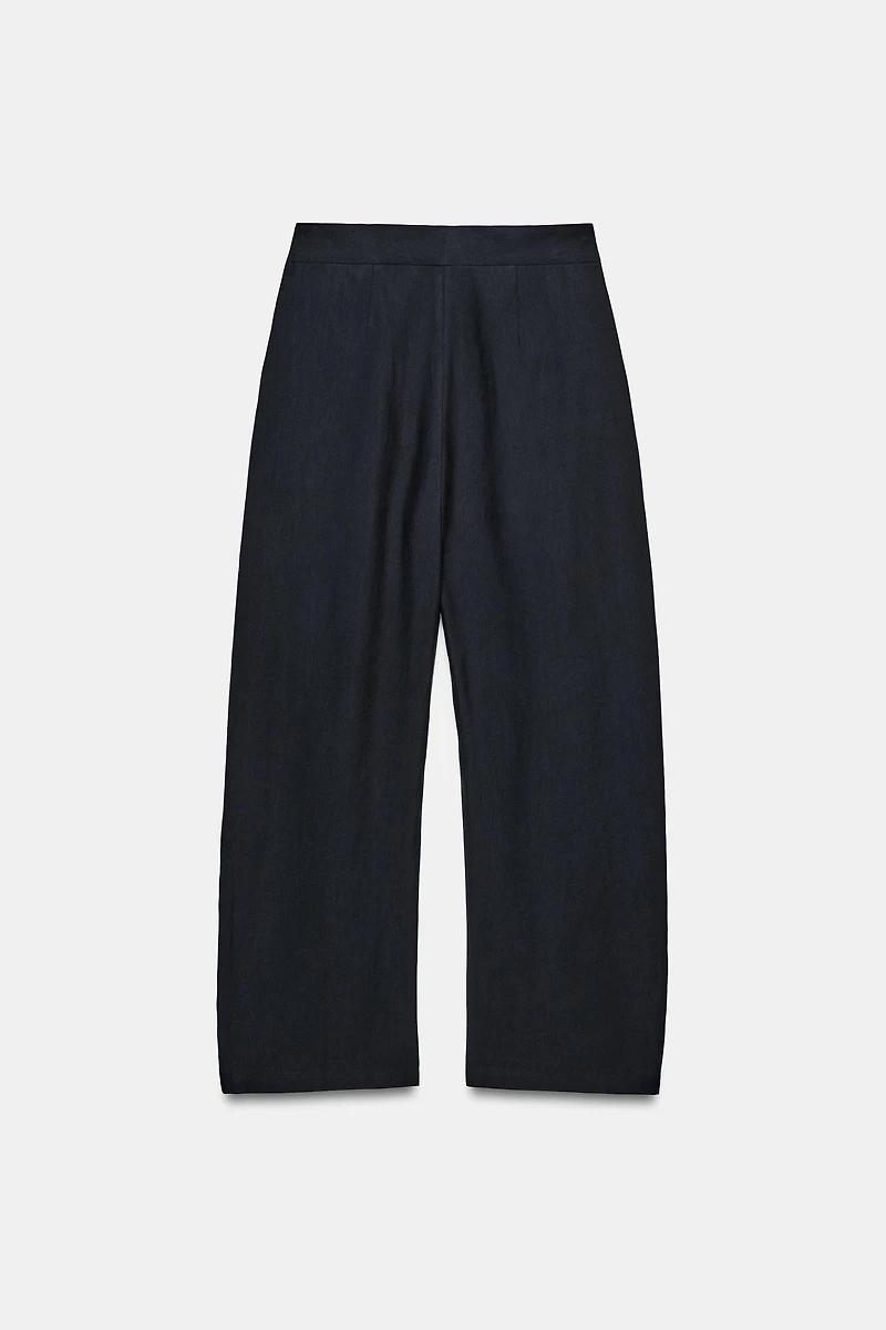 PANTALON WIDE LEG À PINCES ZW COLLECTION