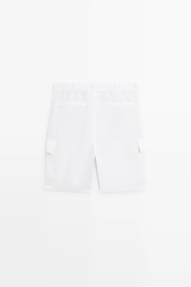 Bermuda cargo 100 % lin