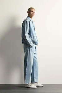 LIGHTWEIGHT REGULAR CROPPED FIT JEANS