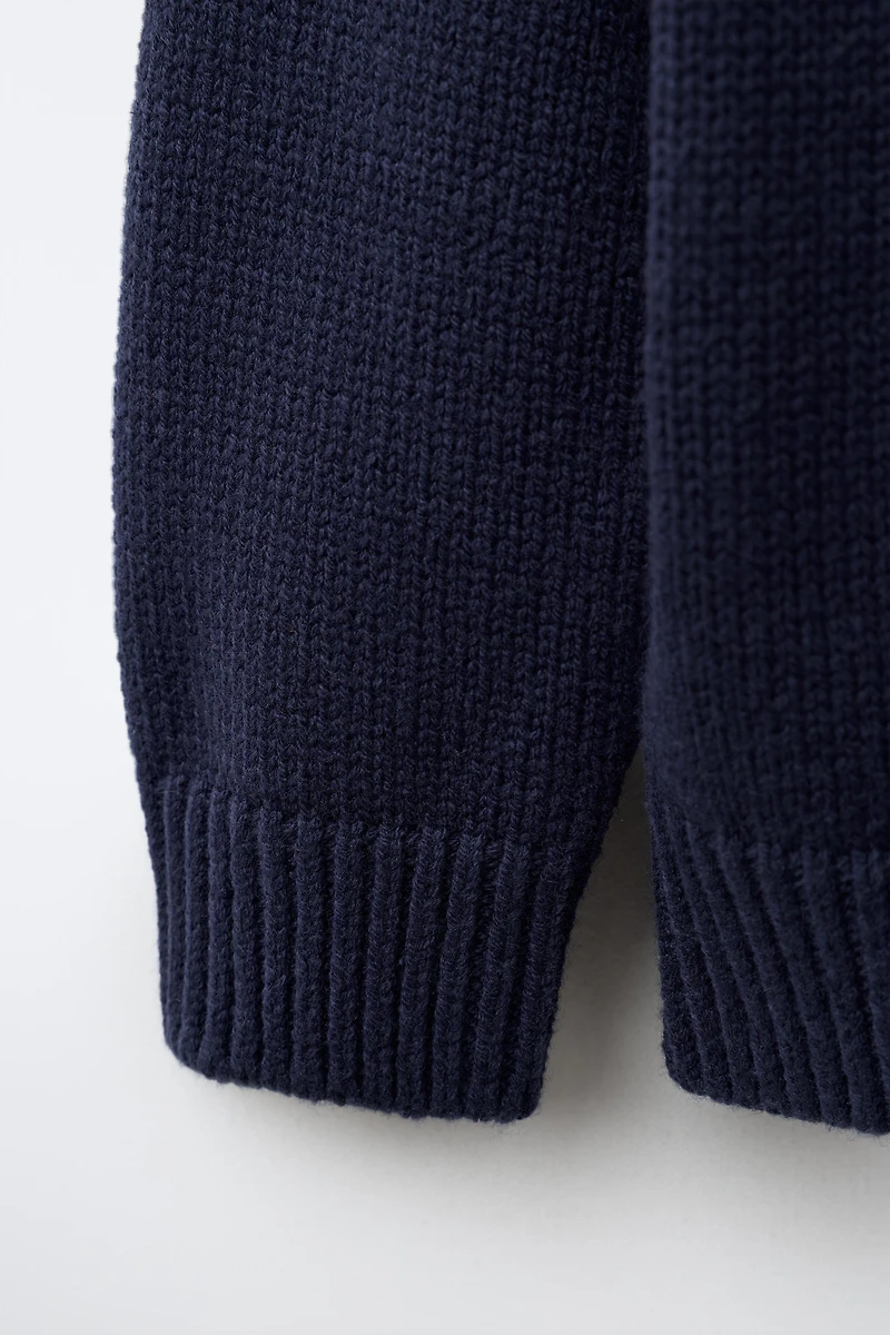 EMBROIDERED DOG KNIT JUMPER