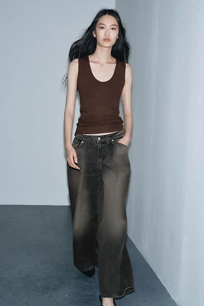 JEAN ZW COLLECTION LARGE TAILLE MOYENNE À PINCES