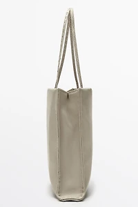 Nappa leather double compartment bag