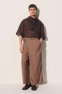 RELAXED FIT WRAP PANTS