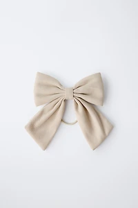 PIQUÉ BOW HAIR TIE