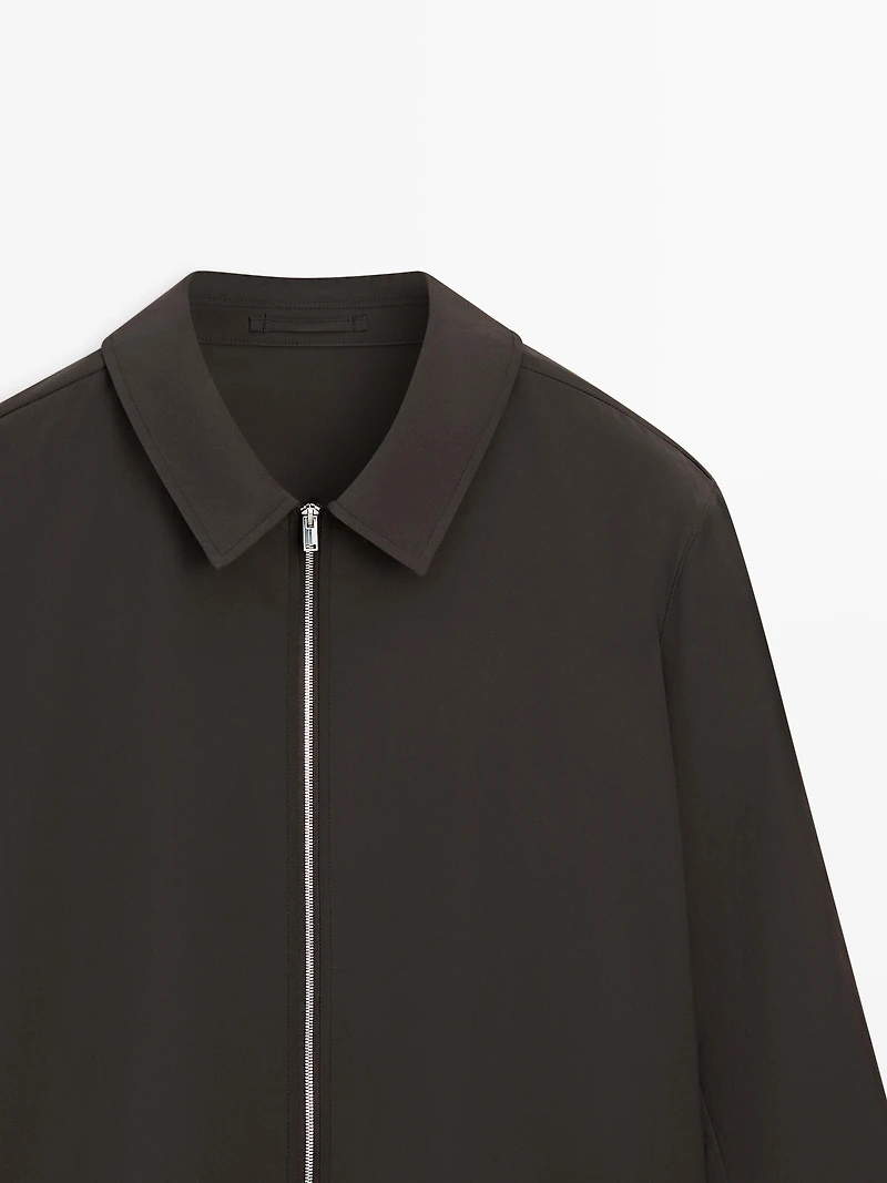 Total look cropped jacket