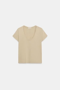 T-SHIRT EN COTON À MANCHES COURTES