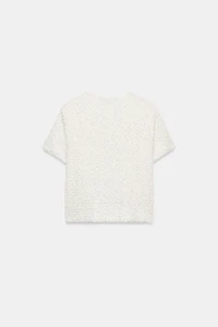METALLIC THREAD SEQUIN CARDIGAN