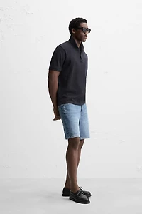 REGULAR FIT DENIM SHORTS