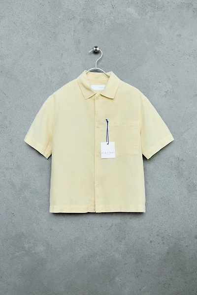 STORIESZ - GARMENT DYED LINEN COTTON BLEND SHIRT