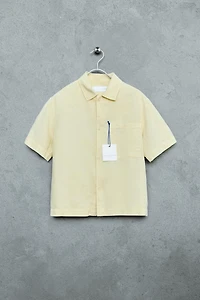STORIESZ - GARMENT DYED LINEN COTTON BLEND SHIRT